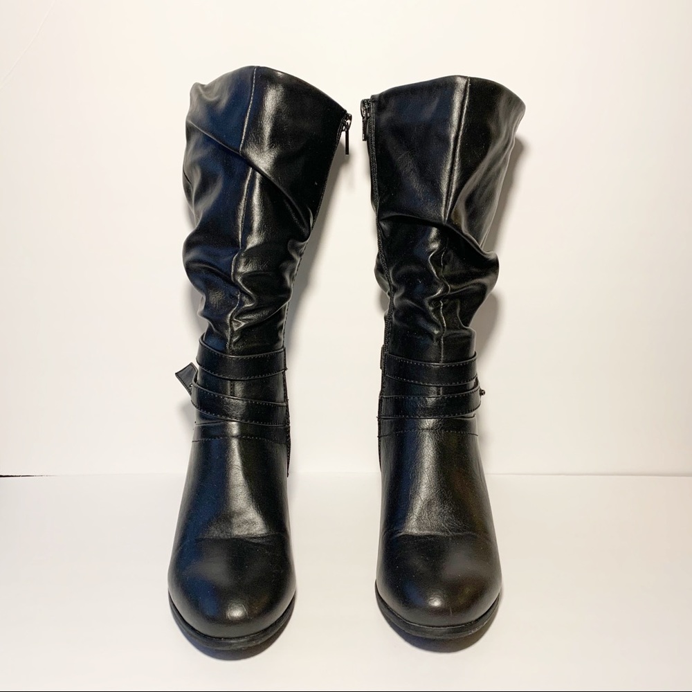 Maurices Vienna Wide Calf Heeled Boots Size 9